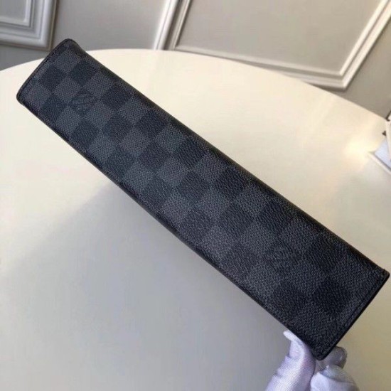 Replica Louis Vuitton Pochette Voyage MM Damier Graphite N41696