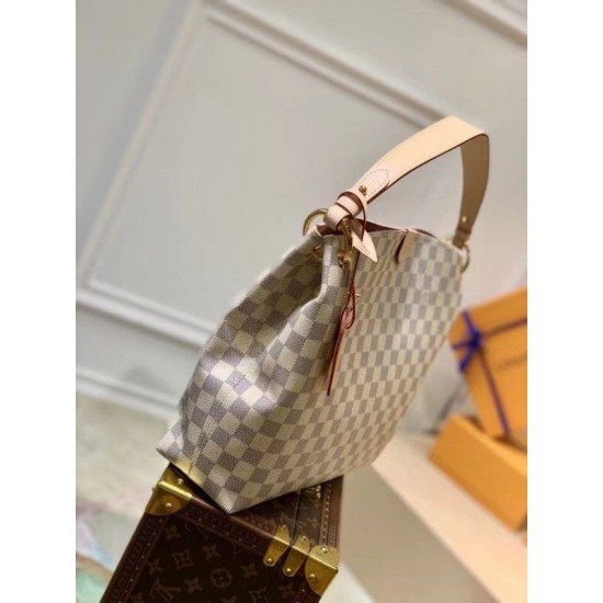 Fake Louis Vuitton Graceful PM Bag Damier Azur N42249 Replica