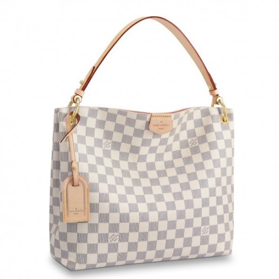 Fake Louis Vuitton Graceful PM Bag Damier Azur N42249 Replica