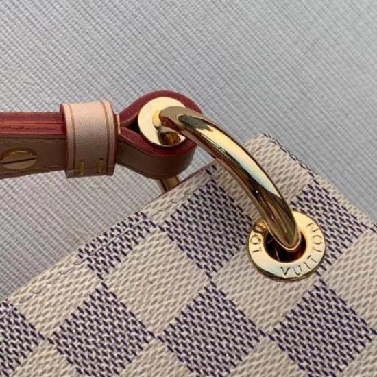 Fake Louis Vuitton Graceful PM Bag Damier Azur N42249 Replica