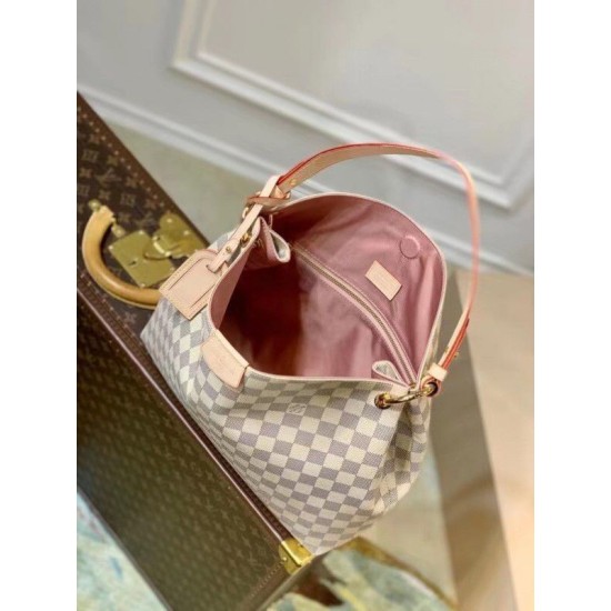 Fake Louis Vuitton Graceful PM Bag Damier Azur N42249 Replica