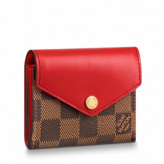 Fake Louis Vuitton Zoe Wallet Damier Ebene N60166 Replica