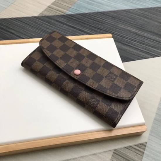Fake Louis Vuitton Emilie Wallet Damier Ebene N60214 Replica