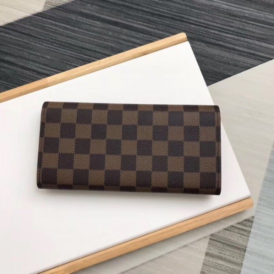 Fake Louis Vuitton Emilie Wallet Damier Ebene N60214 Replica