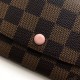 Fake Louis Vuitton Emilie Wallet Damier Ebene N60214 Replica