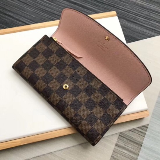 Fake Louis Vuitton Emilie Wallet Damier Ebene N60214 Replica