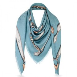 Replica Louis Vuitton  Ciel Monogram Confidential Shawl M78697