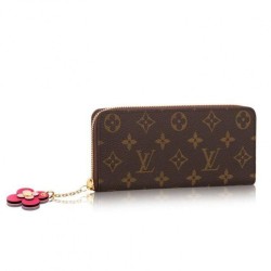 Replica Louis Vuitton  Clemence Wallet Monogram Canvas M64201
