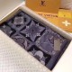 Replica Louis Vuitton Anthracite Kamonogram Stole M71035 Replica Louis Vuitton Anthracite Kamonogram Stole M71035