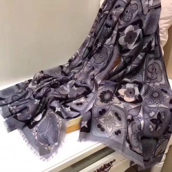 Replica Louis Vuitton  Anthracite Kamonogram Stole M71035