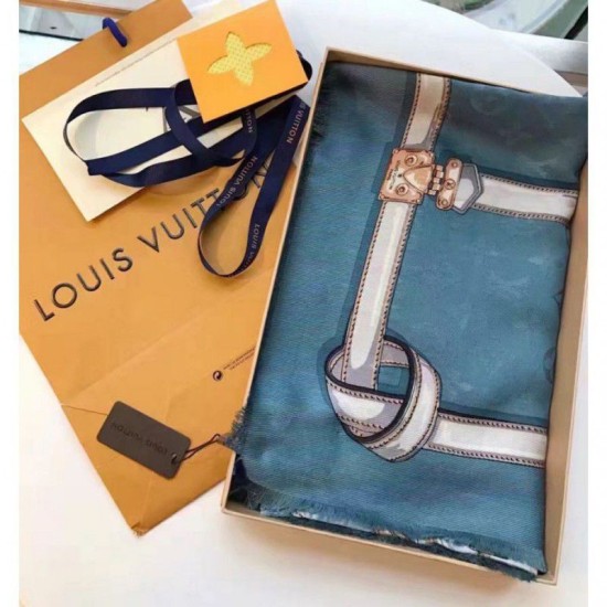 Replica Louis Vuitton  Ciel Monogram Confidential Shawl M78697