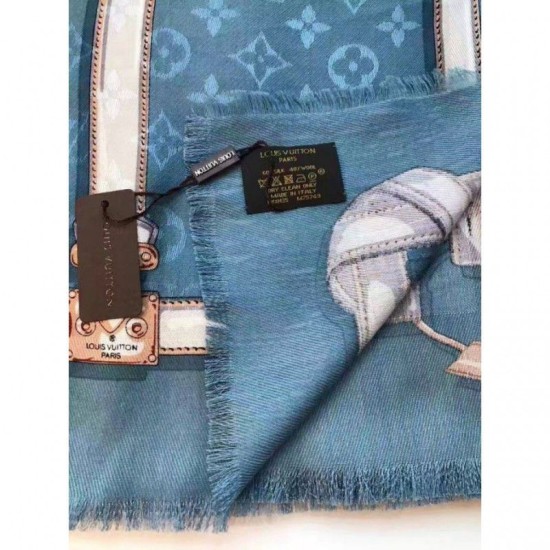 Replica Louis Vuitton  Ciel Monogram Confidential Shawl M78697