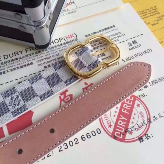 Replica Louis Vuitton Mini 25MM Belt Damier Azur M9782X Replica Louis Vuitton Mini 25MM Belt Damier Azur M9782X