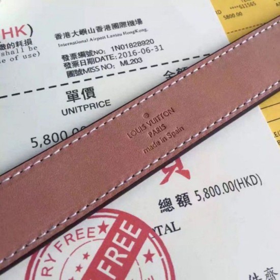 Replica Louis Vuitton  Mini 25MM Belt Damier Ebene M9744V