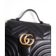 Replica Gucci GG Marmont mini top handle bag 547260 Black Fake Gucci GG Marmont mini top handle bag 547260 Black Replica