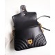 Replica Gucci GG Marmont mini top handle bag 547260 Black Fake Gucci GG Marmont mini top handle bag 547260 Black Replica