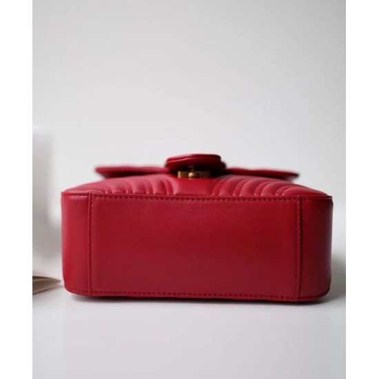 Fake Gucci GG Marmont mini top handle bag 547260 Red Replica Replica Gucci GG Marmont mini top handle bag 547260 Red