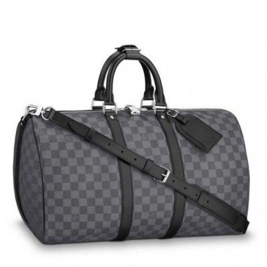 Fake Louis Vuitton Keepall Bandouliere 45 Damier Graphite N41418 Replica