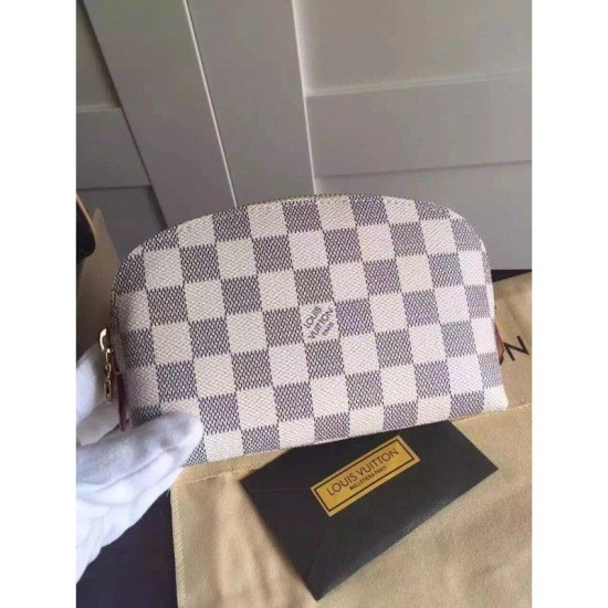 Replica Louis Vuitton Cosmetic Pouch Damier Azur N60024