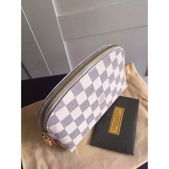 Replica Louis Vuitton Cosmetic Pouch Damier Azur N60024