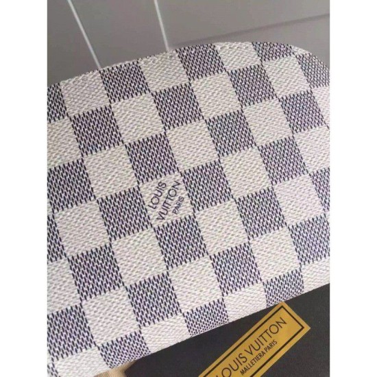 Replica Louis Vuitton Cosmetic Pouch Damier Azur N60024