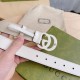 Replica Gucci GG Marmont thin 3cm belt 414516 White