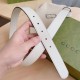 Replica Gucci GG Marmont thin 3cm belt 414516 White