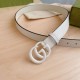 Replica Gucci GG Marmont thin 3cm belt 414516 White