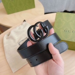 Replica Gucci GG Marmont thin 3cm belt 414516 Black