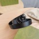 Replica Gucci GG Marmont thin 3cm belt 414516 Black Replica Gucci GG Marmont thin 3cm belt 414516 Black