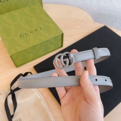 Replica Gucci GG Marmont thin 2cm belt 414516 Gray
