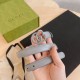 Fake Gucci GG Marmont thin 2cm belt 414516 Gray Replica Replica Gucci GG Marmont thin 2cm belt 414516 Gray