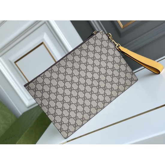 Fake Gucci Neo Vintage GG Supreme pouch 473956 Brown Replica Fake Gucci Neo Vintage GG Supreme pouch 473956 Brown Replica