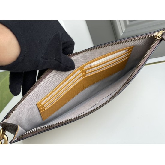 Fake Gucci Neo Vintage GG Supreme pouch 473956 Brown Replica Fake Gucci Neo Vintage GG Supreme pouch 473956 Brown Replica