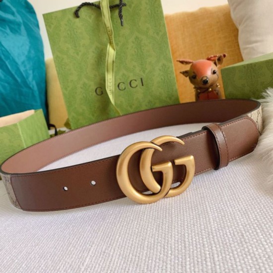 Replica Gucci GG belt with Double G buckle 625839 Brown Replica Gucci GG belt with Double G buckle 625839 Brown