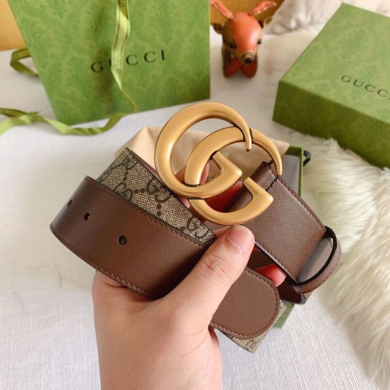Replica Gucci GG belt with Double G buckle 625839 Brown Replica Gucci GG belt with Double G buckle 625839 Brown