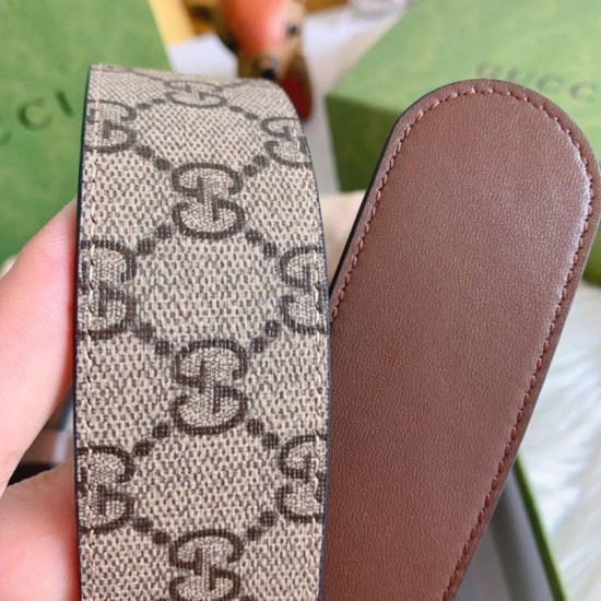 Replica Gucci GG belt with Double G buckle 625839 Brown Replica Gucci GG belt with Double G buckle 625839 Brown