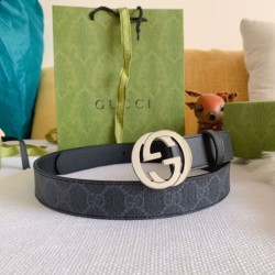 Replica Gucci GG belt with Double G buckle 625839