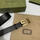 Replica Gucci Reversible belt with Square G buckle 626974 Black Gold Replica Gucci Reversible belt with Square G buckle 626974 Black Gold