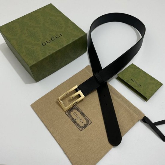 Replica Gucci Reversible belt with Square G buckle 626974 Black Gold Replica Gucci Reversible belt with Square G buckle 626974 Black Gold