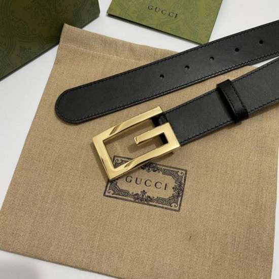 Replica Gucci Reversible belt with Square G buckle 626974 Black Gold Replica Gucci Reversible belt with Square G buckle 626974 Black Gold