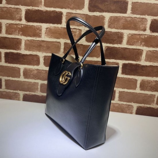 Replica Gucci Off-White Small Dahlia GG Bag 652680 Black