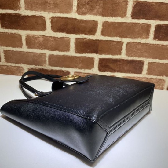 Replica Gucci Off-White Small Dahlia GG Bag 652680 Black