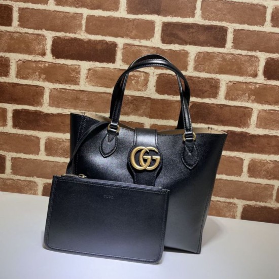 Replica Gucci Off-White Small Dahlia GG Bag 652680 Black