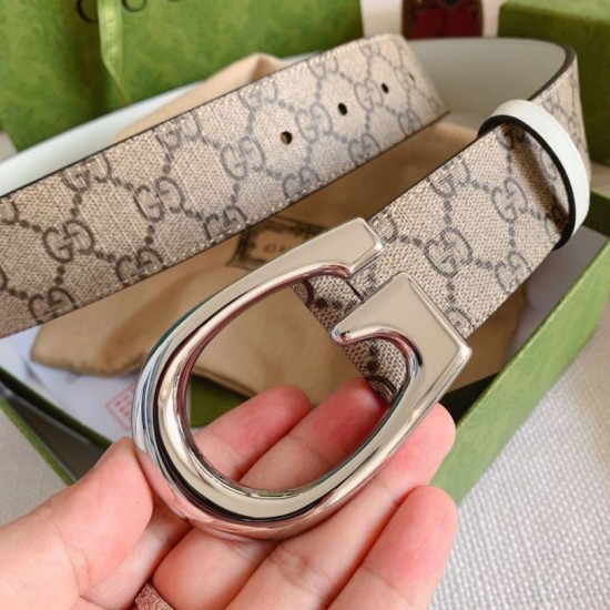 Replica Gucci GG Marmont reversible belt 655566 Brown