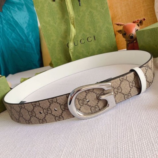 Replica Gucci GG Marmont reversible belt 655566 Brown