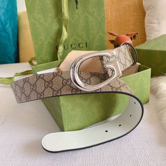 Replica Gucci GG Marmont reversible belt 655566 Brown