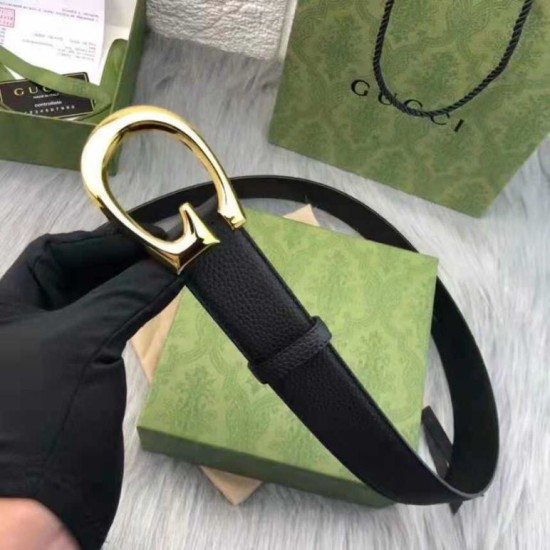 Fake Gucci Belt with G buckle 655567 Black Replica