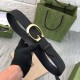 Fake Gucci Belt with G buckle 655567 Black Replica