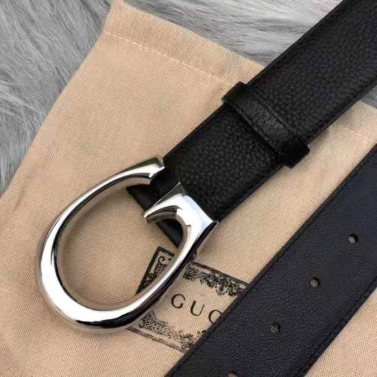 Fake Gucci Belt with G buckle 655567 Black Replica
